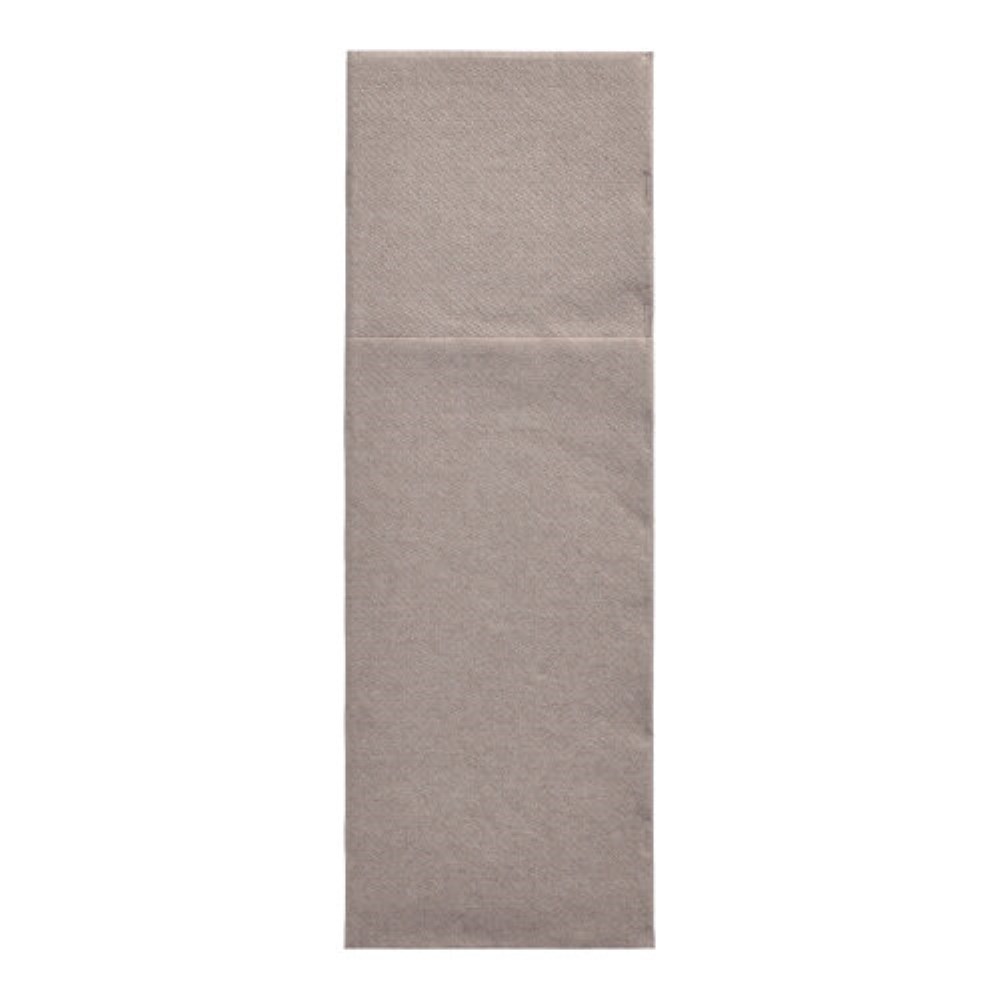 50 Servietten "DAILY Collection" 48 cm x 30 cm grau mit Besteckfalz