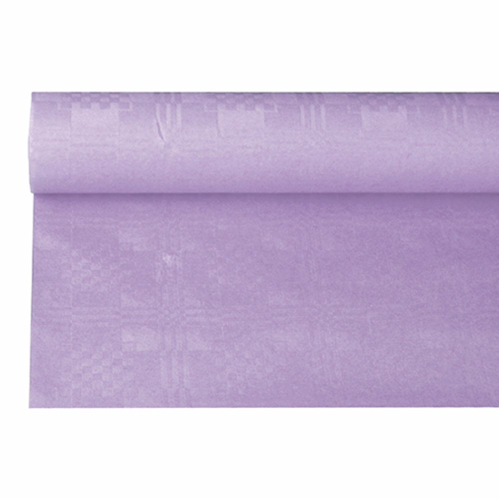 Papiertischtuch mit Damastprägung 6 m x 1,2 m lila