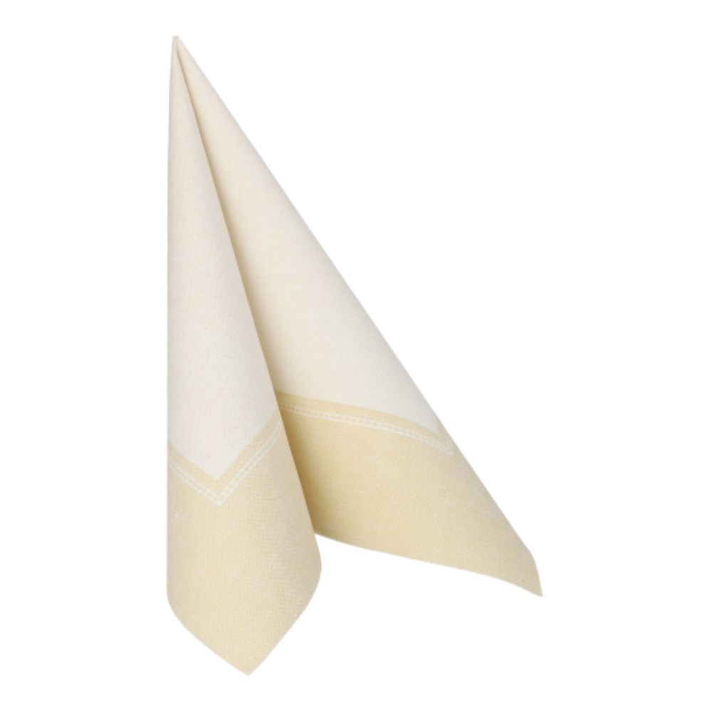 50 Servietten "ROYAL Collection" 1/4-Falz 40 cm x 40 cm champagner "Linum"