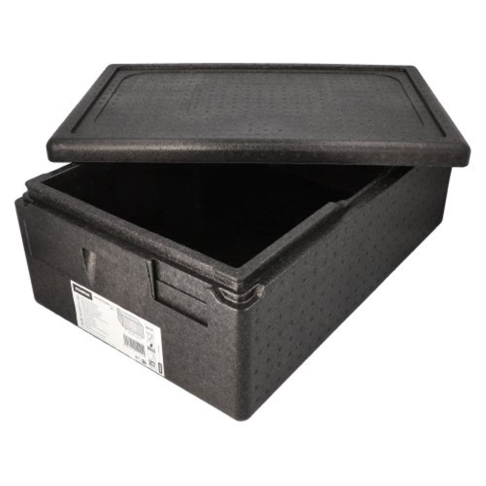 Isolier-Transportbehälter, EPP 60 cm x 40 cm x 23 cm schwarz "Gastro-Norm 1/1"