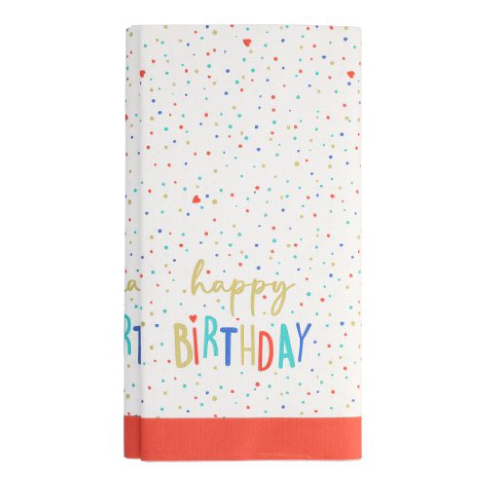 Tischdecke, Papier 120 cm x 180 cm "Happy Birthday"