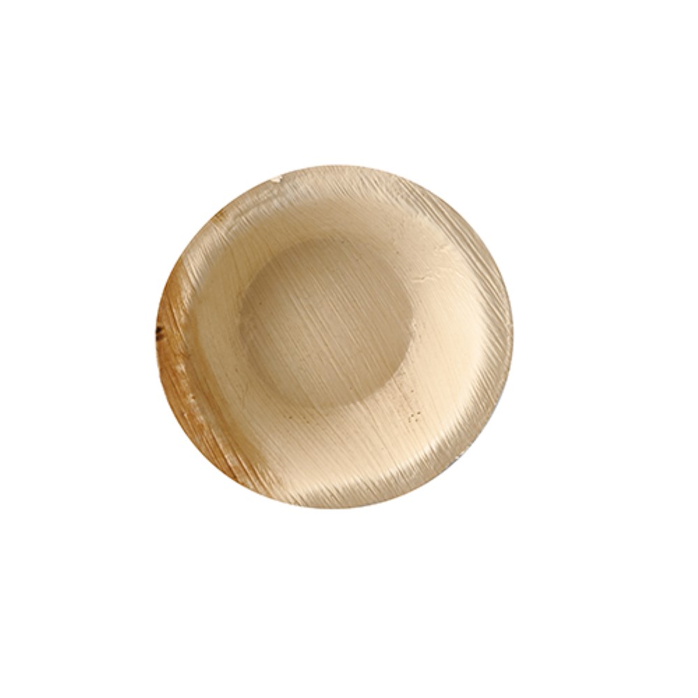 25 Schalen, Palmblatt "pure" rund 100 ml Ø 10 cm · 3 cm