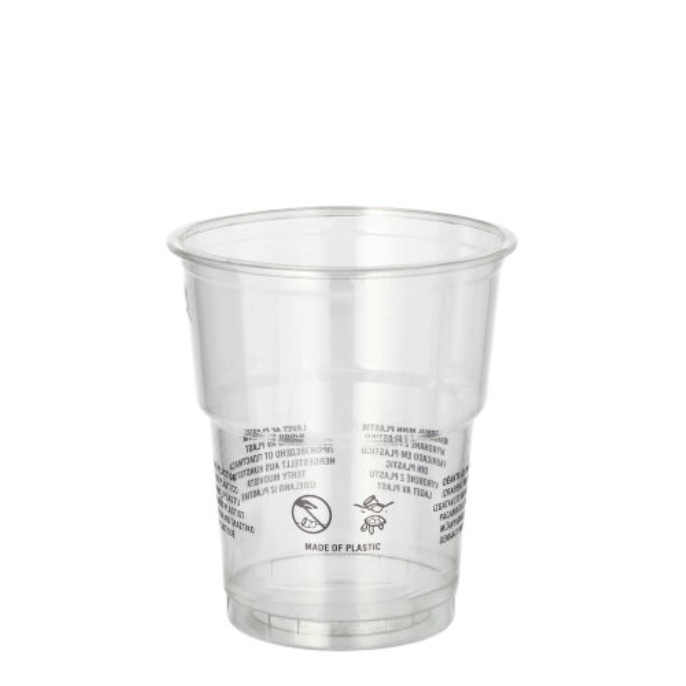 50 Trinkbecher R-PET 0,2 l Ø 7,8 cm · 8,9 cm glasklar