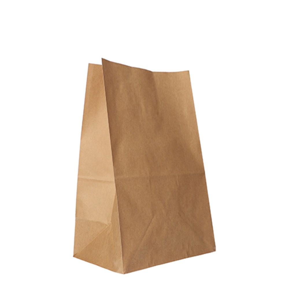 250 Blockbodenbeutel, Kraftpapier 29,5 cm x 19 cm x 12 cm braun