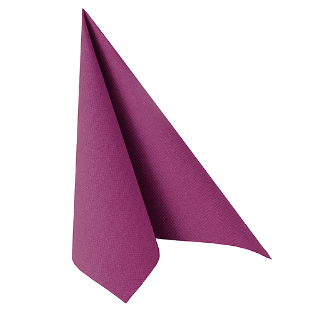 100 Servietten "ROYAL Collection" 1/4-Falz 40 cm x 40 cm lila
