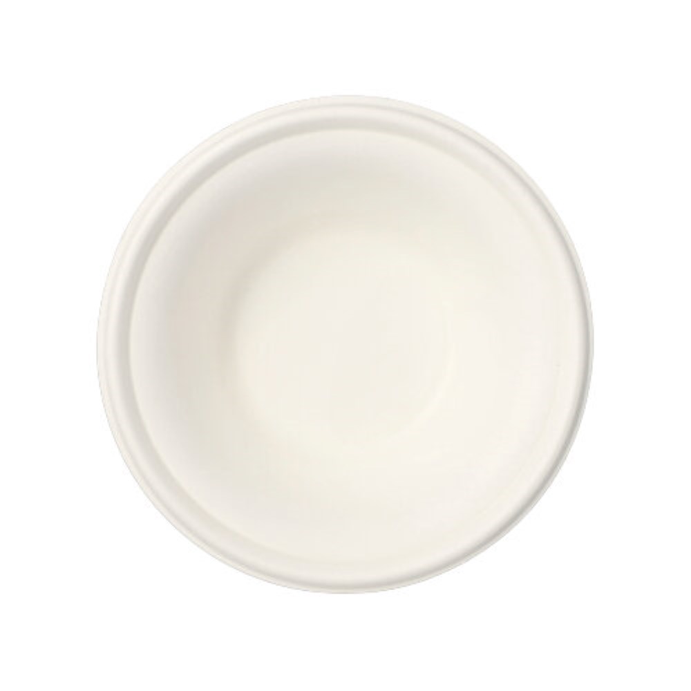 50 Schalen, Zuckerrohr "pure" 380 ml Ø 15,5 cm · 4,6 cm weiss