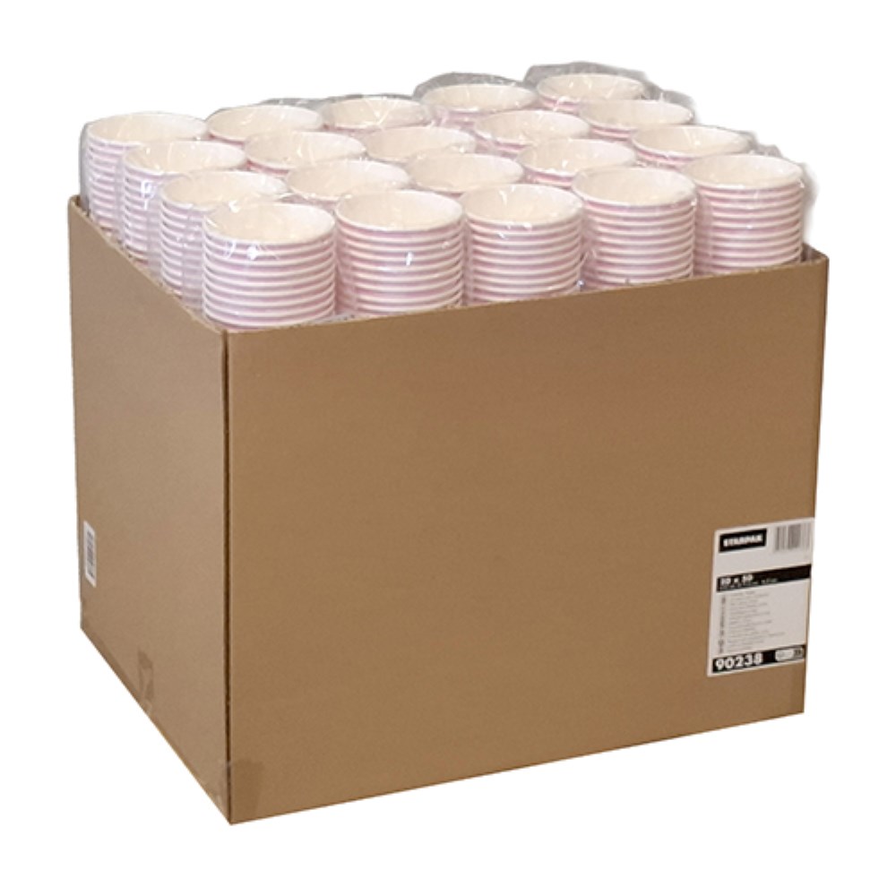 50 Eisbecher, Pappe 250 ml Ø 9,5 cm · 6,2 cm rosa "Icelove"