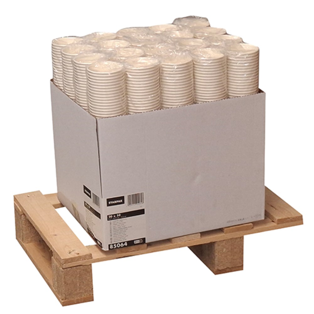 50 Trinkbecher, Pappe "To Go" 0,2 l Ø 8 cm · 9,2 cm weiss