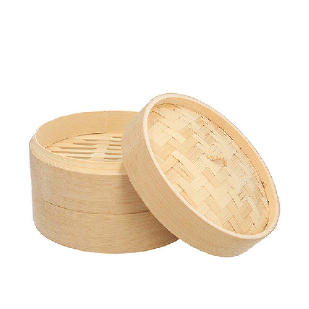 Dampfgarer Bambus "ASIA" Ø 18 cm · 13,5 cm 3-teilig