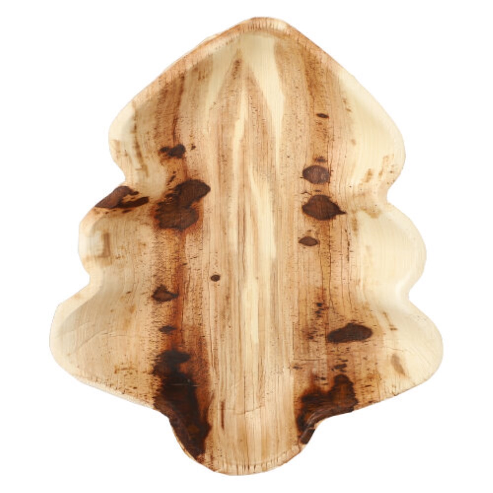 6 Teller, Palmblatt "pure" 2,5 cm x 24,3 cm x 21,2 cm Weihnachtsbaum