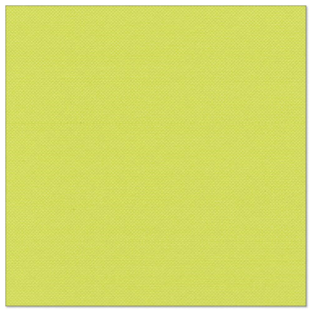 50 Servietten "ROYAL Collection" 1/4-Falz 40 cm x 40 cm limonengrün