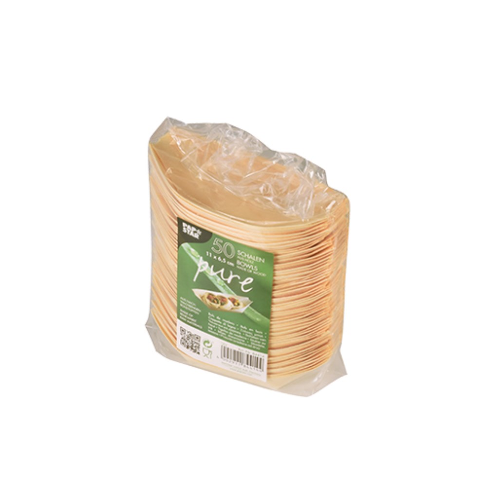 50 Fingerfood - Schalen, Holz "pure" 11 cm x 6,5 cm "Schiffchen" 50 Fingerfood - Schalen, Holz "pure" 11 cm x 6,5 cm "Schiffchen"