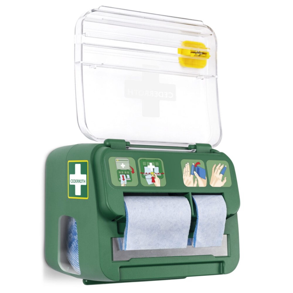 "Cederroth" Soft Foam Bandage Spender 2-in-1 12,3 cm x 13,8 cm x 14,2 cm grün
