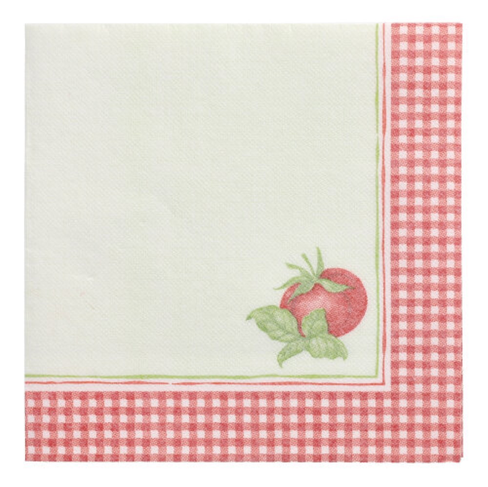 50 Servietten "ROYAL Collection" 1/4-Falz 40 cm x 40 cm "Tomato"