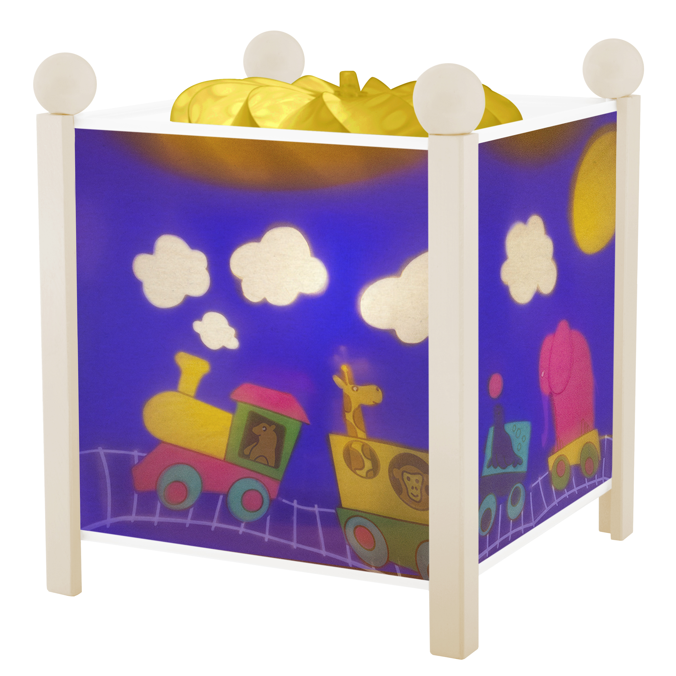 Nacht Licht - Magische Laterne Zug - Weiss 12V