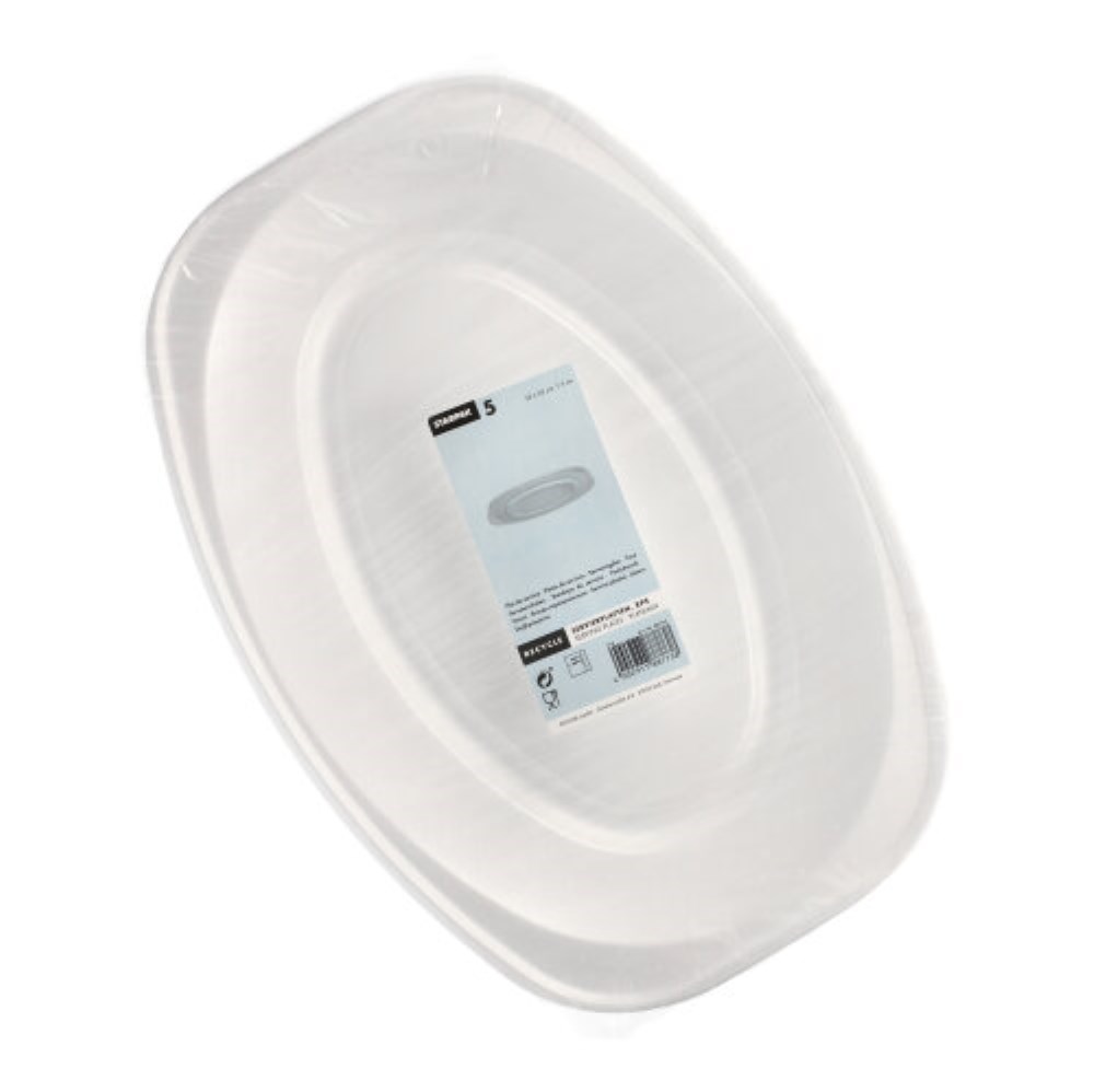 5 Servierplatten, XPS 25 cm x 35 cm weiss laminiert