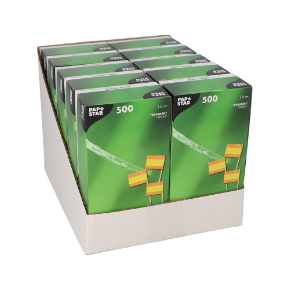 500 Deko-Picker 8 cm "Spanien"