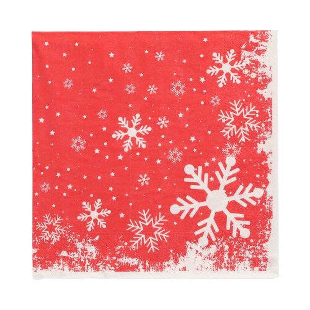 50 Servietten, 3-lagig 1/4-Falz 33 cm x 33 cm "Winter Time"