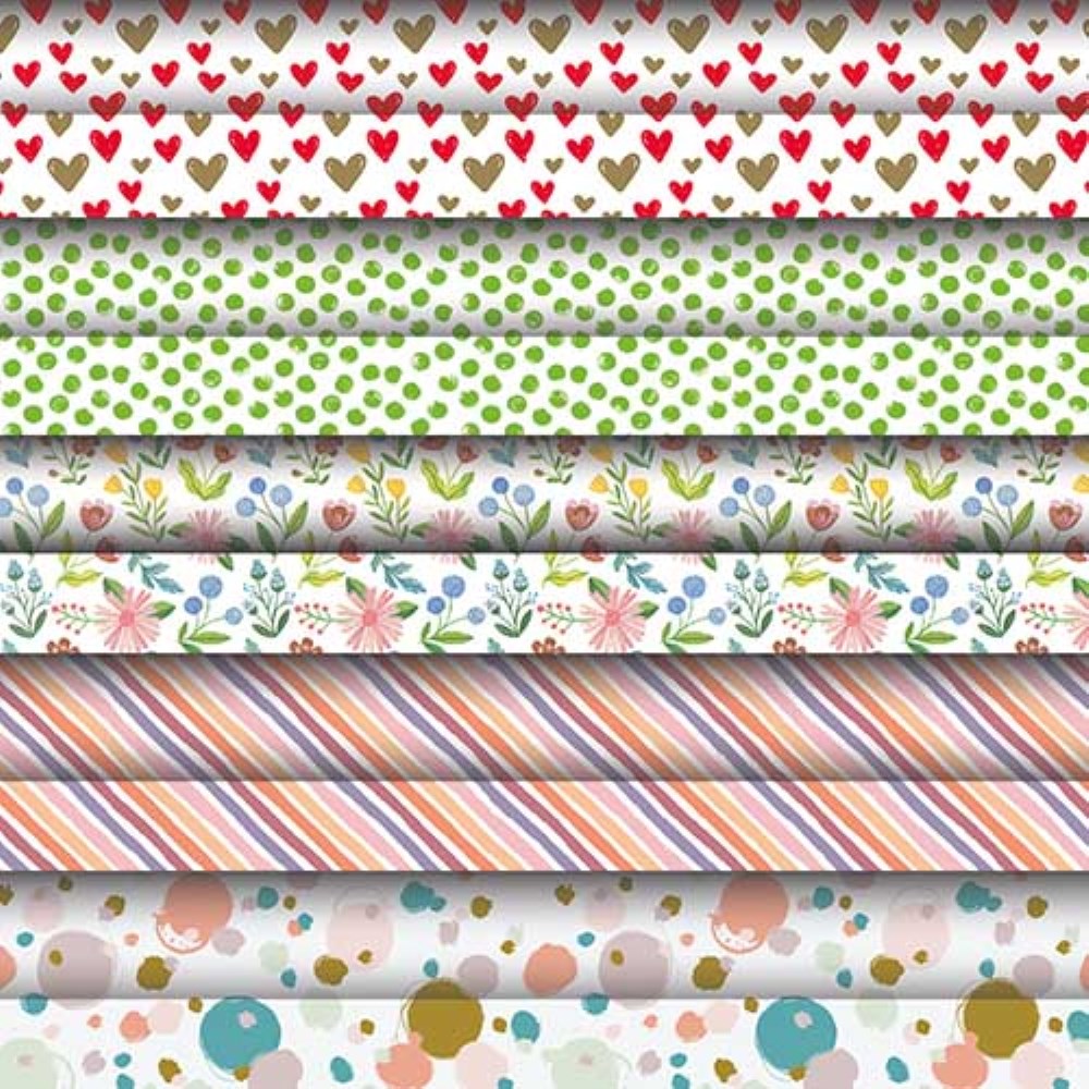 Geschenkpapier 3 m x 70 cm "Fantasy" sortiert Geschenkpapier 3 m x 70 cm "Fantasy" sortiert