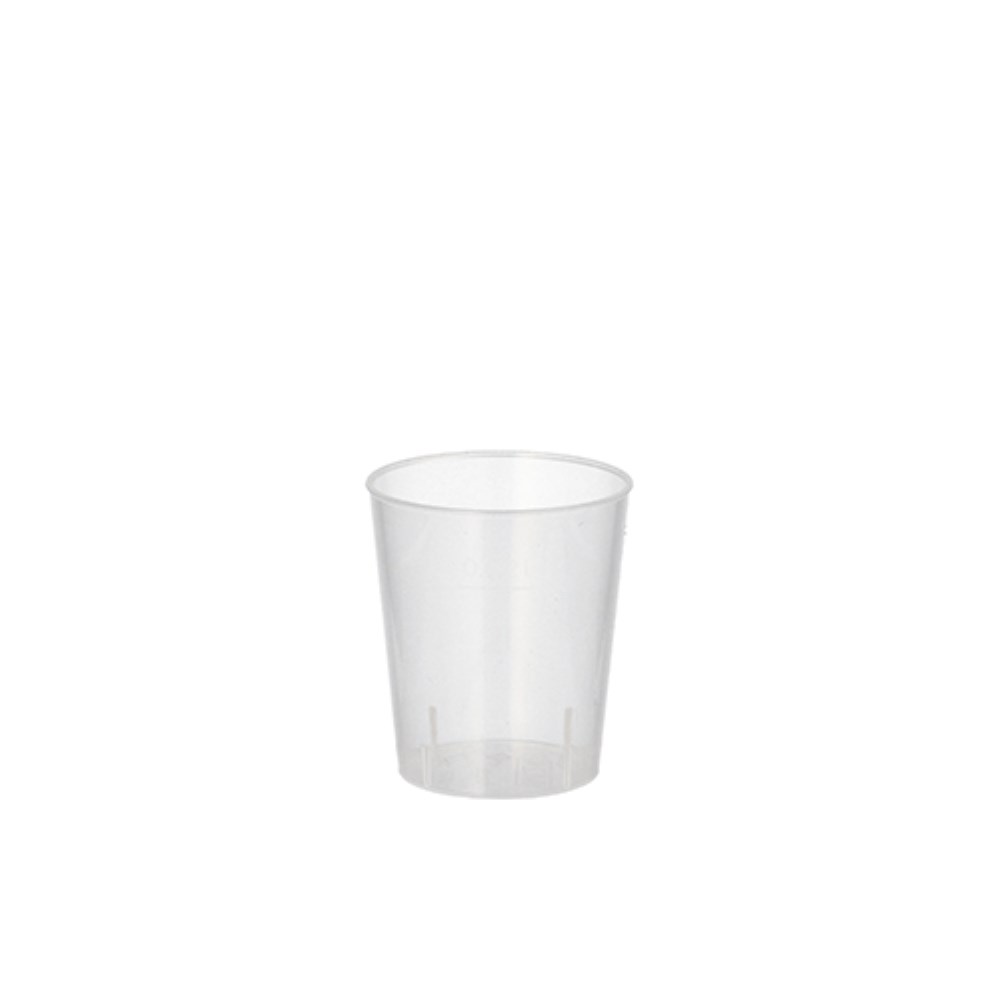 20 Mehrweg-Gläser für Schnaps PP 2 cl Ø 3,7 cm · 4,2 cm