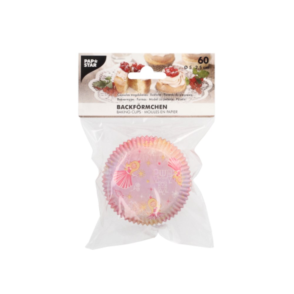 60 Backförmchen Ø 5 cm · 2,5 cm 4 Motive sortiert