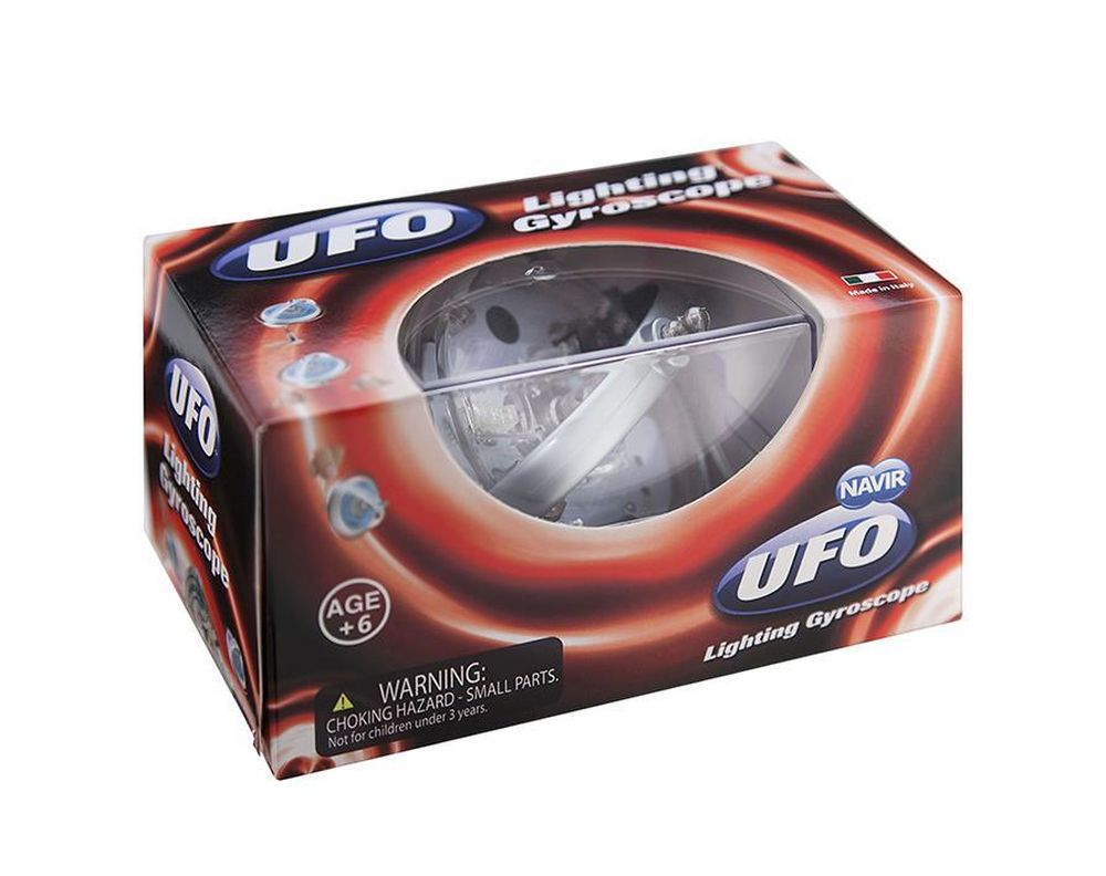 UFO leuchtend KREISEL - Vintage Toy - Made in Italy - 3+ Toy