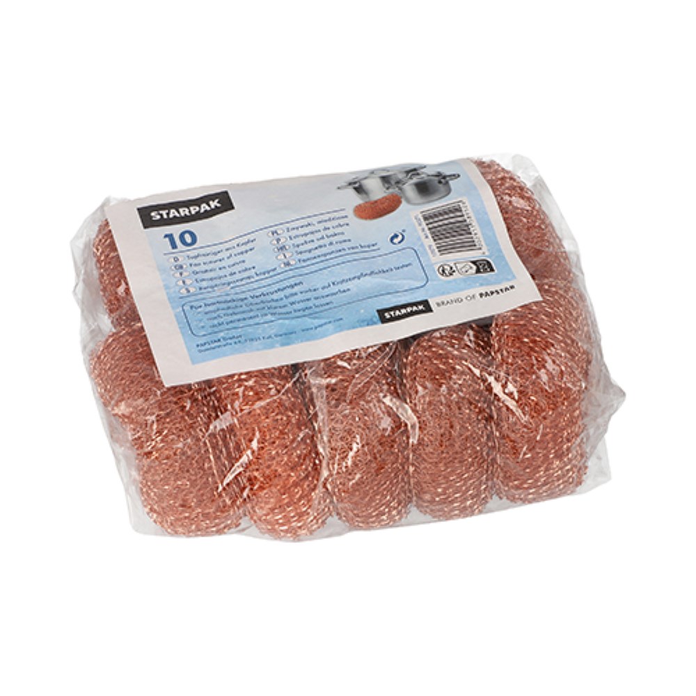 10 Topfreiniger, Kupfer rund Ø 9 cm · 3 cm