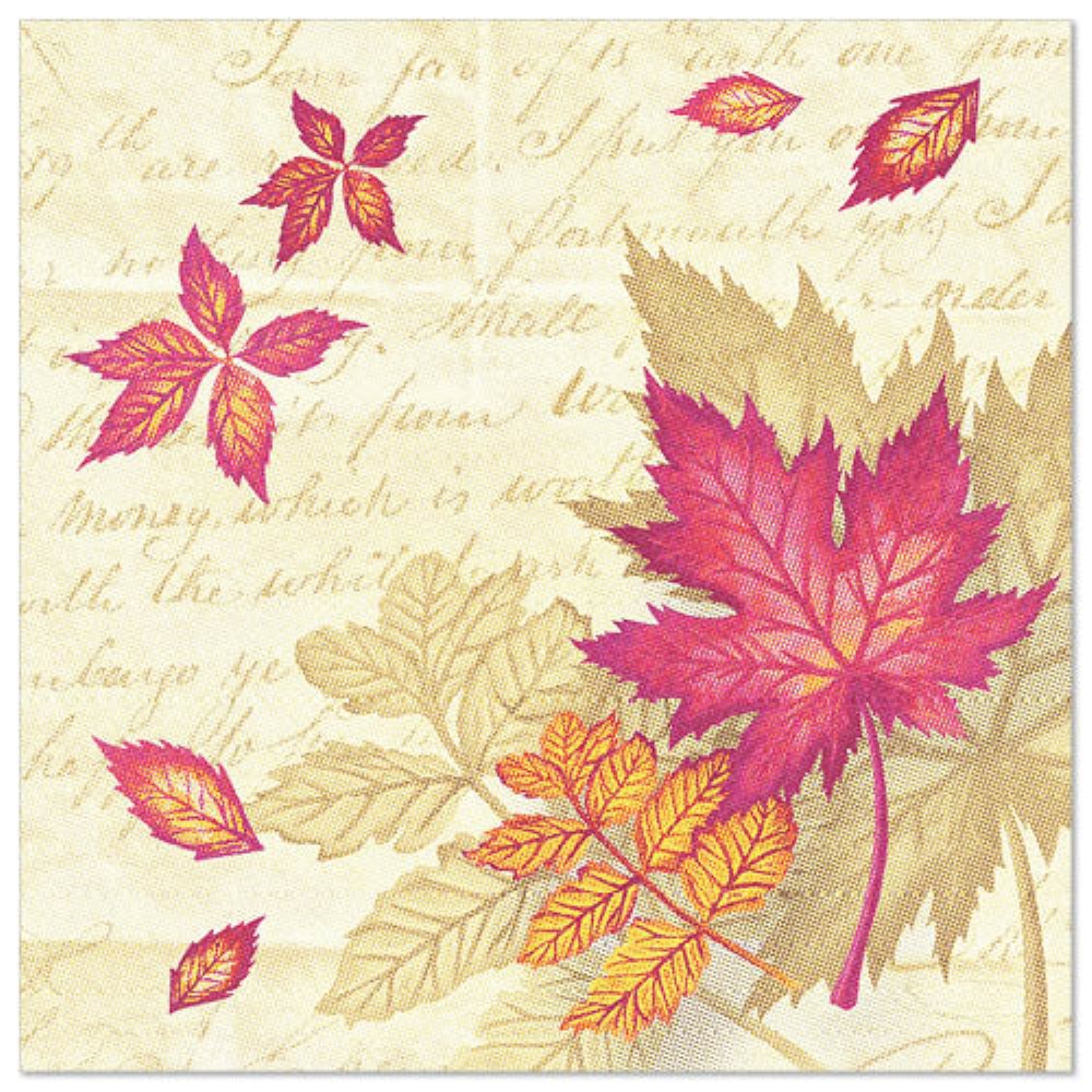 50 Servietten "ROYAL Collection" 1/4-Falz 40 cm x 40 cm "Autumn Colours"