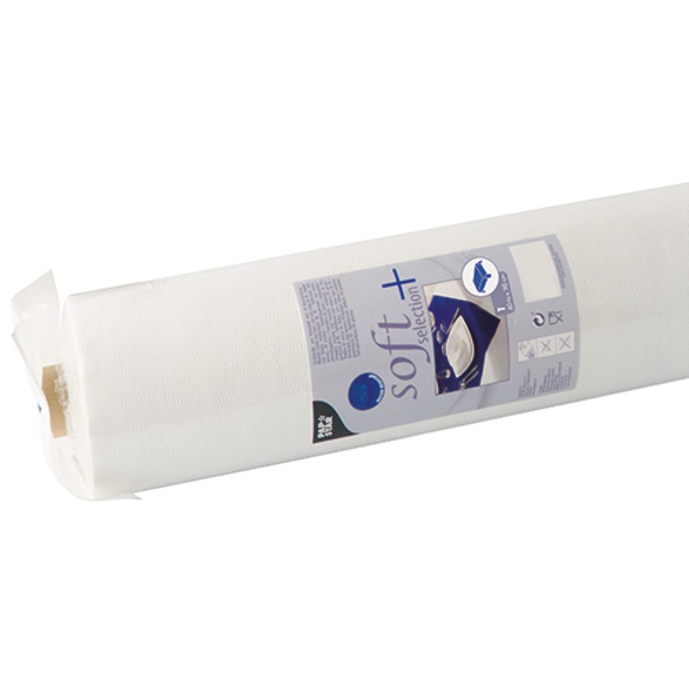 Tischdecke, stoffähnlich, Vlies "soft selection plus" 40 m x 1,18 m weiss