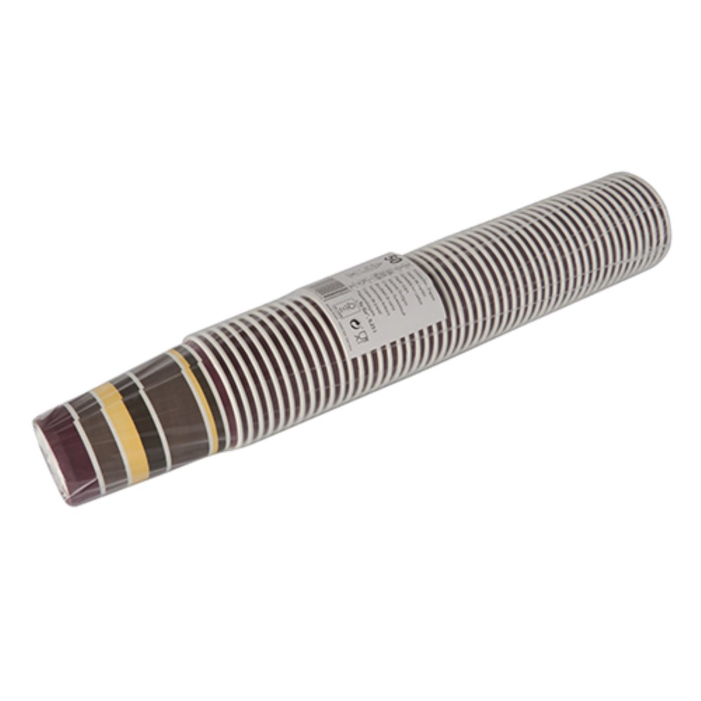 50 Trinkbecher, Pappe "To Go" 0,25 l Ø 8 cm · 11 cm "Coffee Rings"