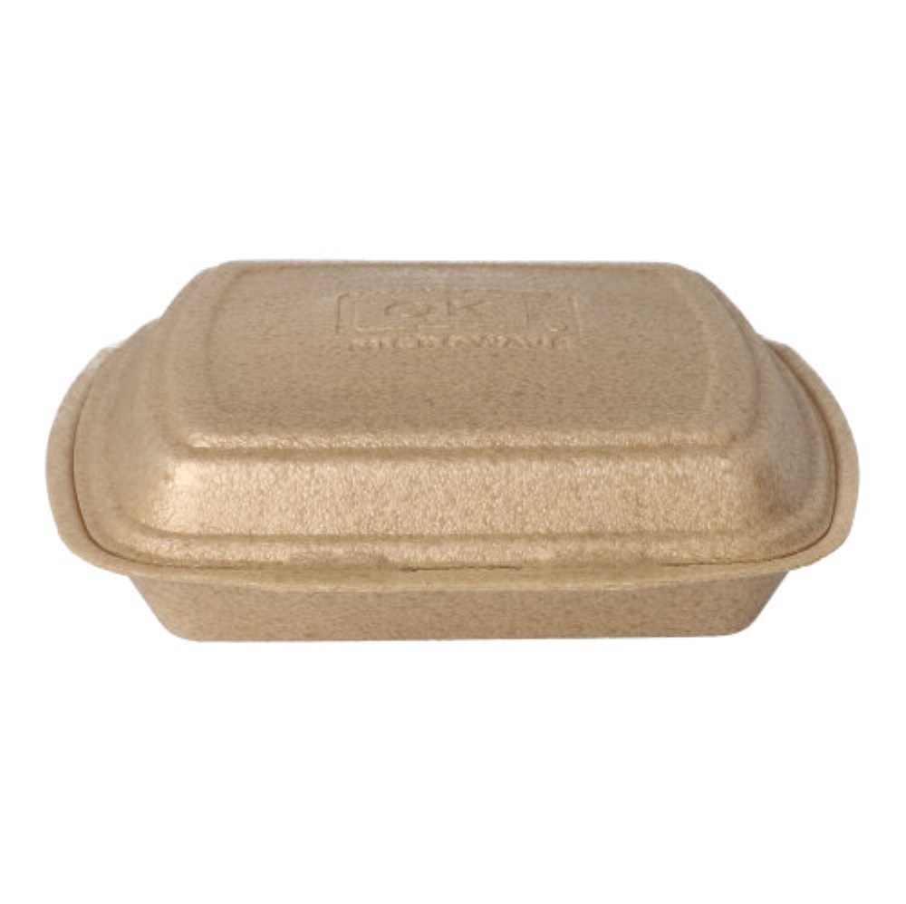 50 Menüboxen mit Klappdeckel, XPP ungeteilt 7 cm x 20,5 cm x 24 cm beige