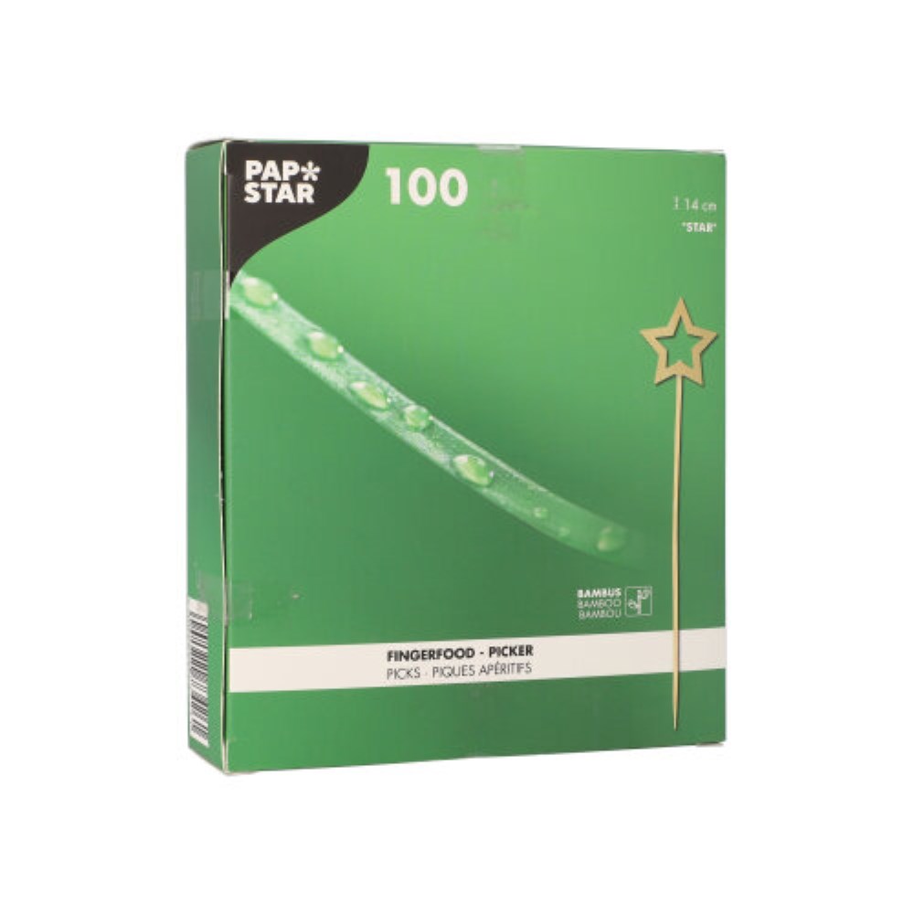 100 Fingerfood - Picker 14 cm "Star"