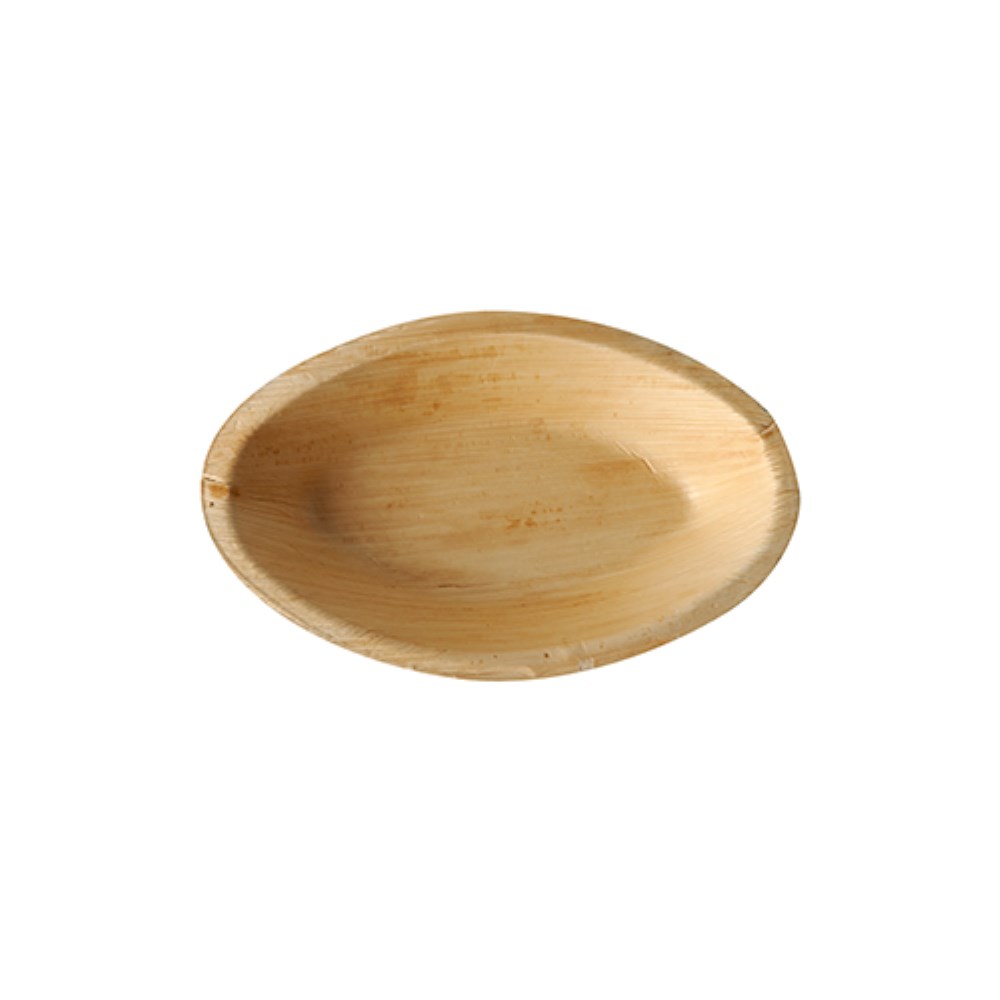 6 Teller, Palmblatt "pure" oval 18 cm x 11,5 cm x 3 cm