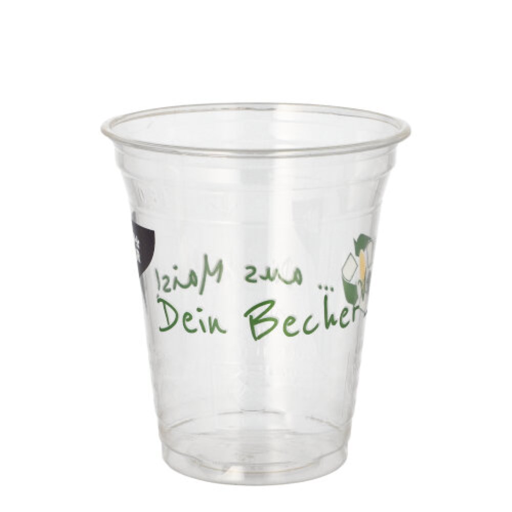 50 Trinkbecher PLA 0,3 l Ø 9,5 cm · 10,7 cm "Becher aus Mais"
