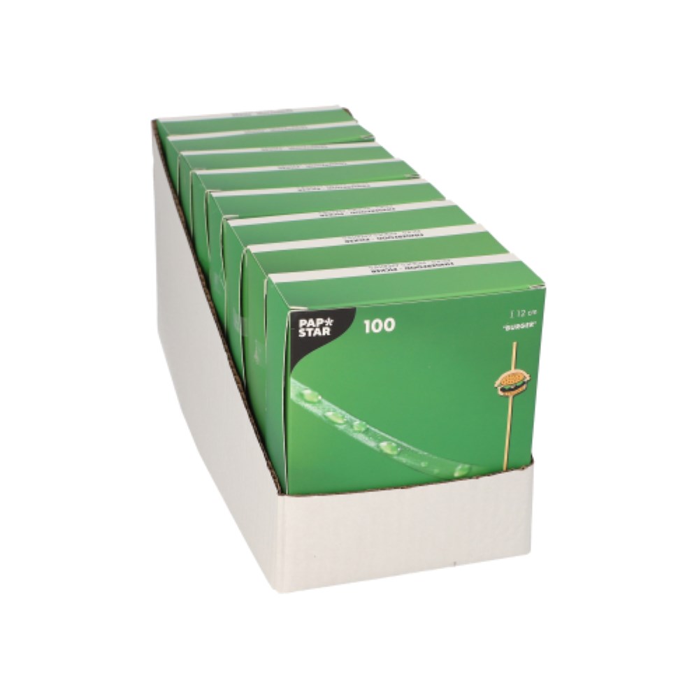 100 Fingerfood - Picker 12 cm "Burger"