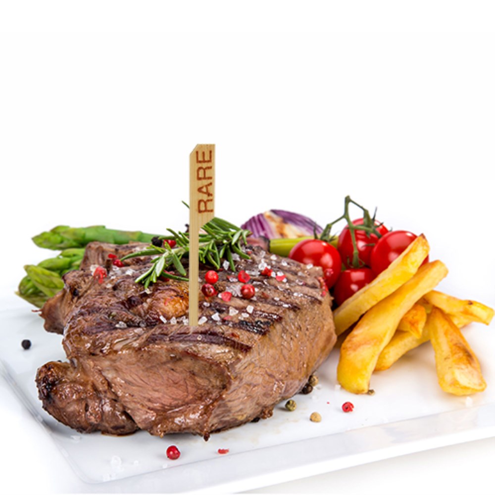 250 Steak-Marker "pure" 9 cm "RARE"