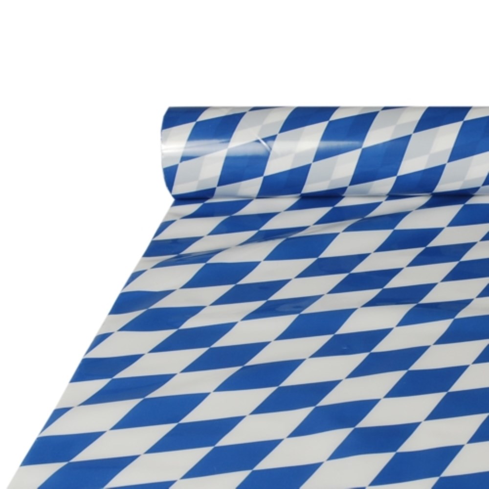 Tischdecke, Folie 20 m x 1 m "Bayrisch Blau" Tischdecke, Folie 20 m x 1 m "Bayrisch Blau"