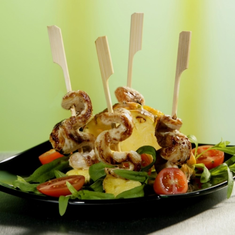 40 Fingerfood - Spieße "pure" 10 cm "Golf"