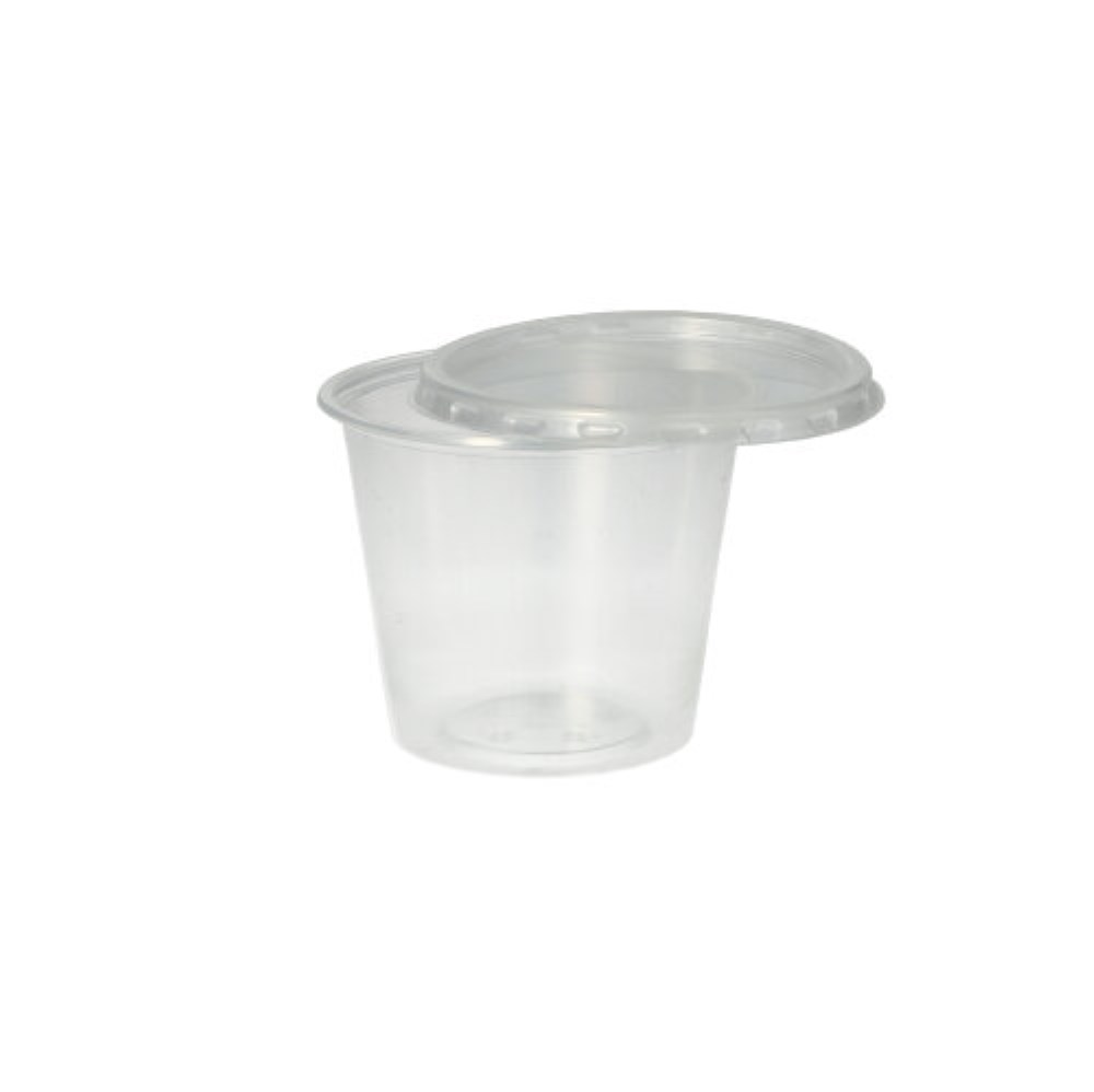 50 Dressingbecher, PP 125 ml Ø 7,1 cm · 5,7 cm transparent
