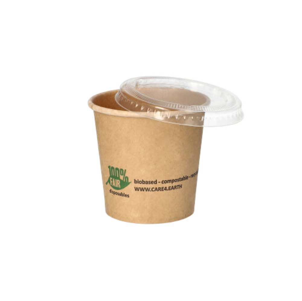 50 Portionsbecher, Pappe 90 ml Ø 6 cm · 5,8 cm braun