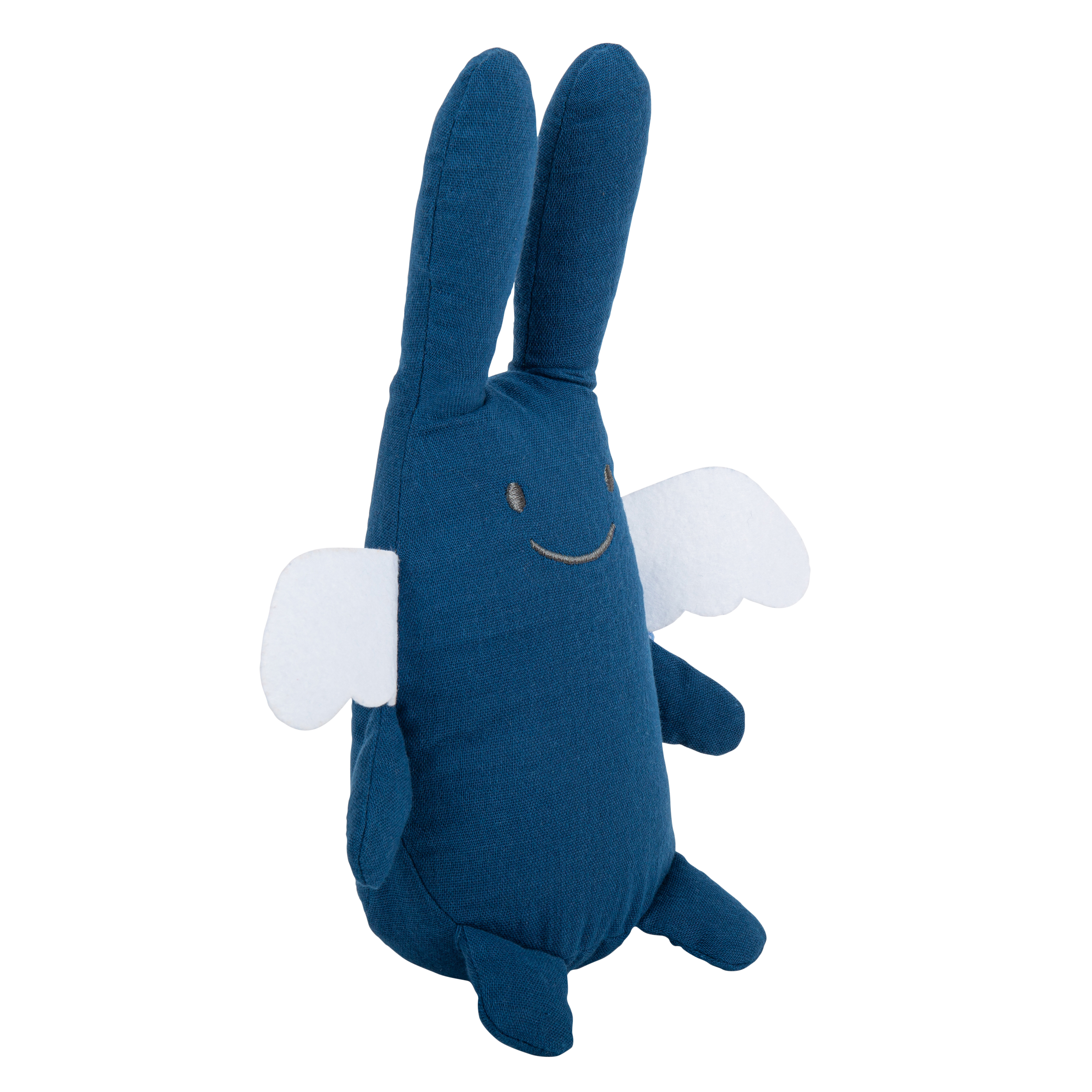 Musik Spieluhr Engelshase 24Cm - Nachtblau Organic Cotton