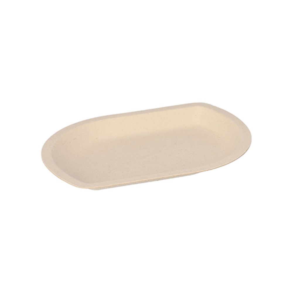 50 Snacktrays Zuckerrohr 1 cm x 13,2 cm x 9,7 cm natur