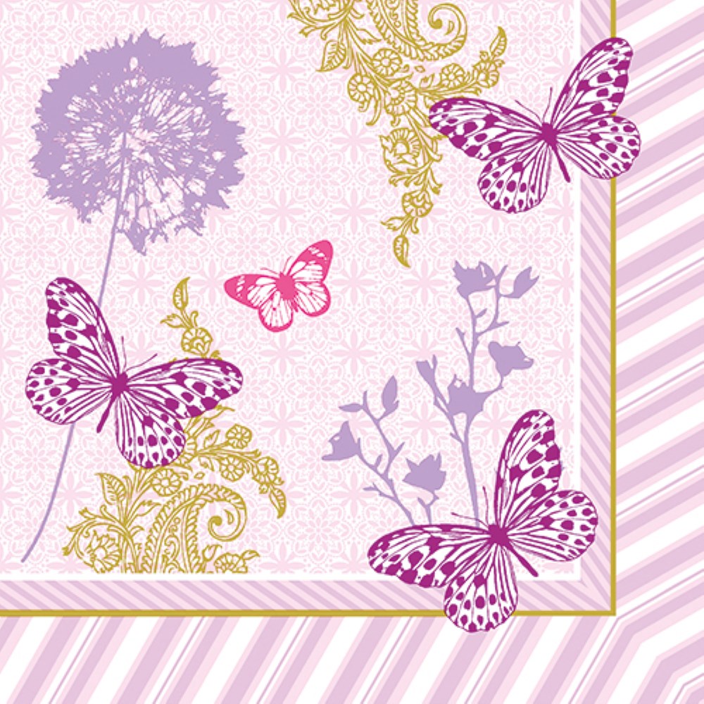 20 Servietten, 3-lagig 1/4-Falz 40 cm x 40 cm "Charlene"