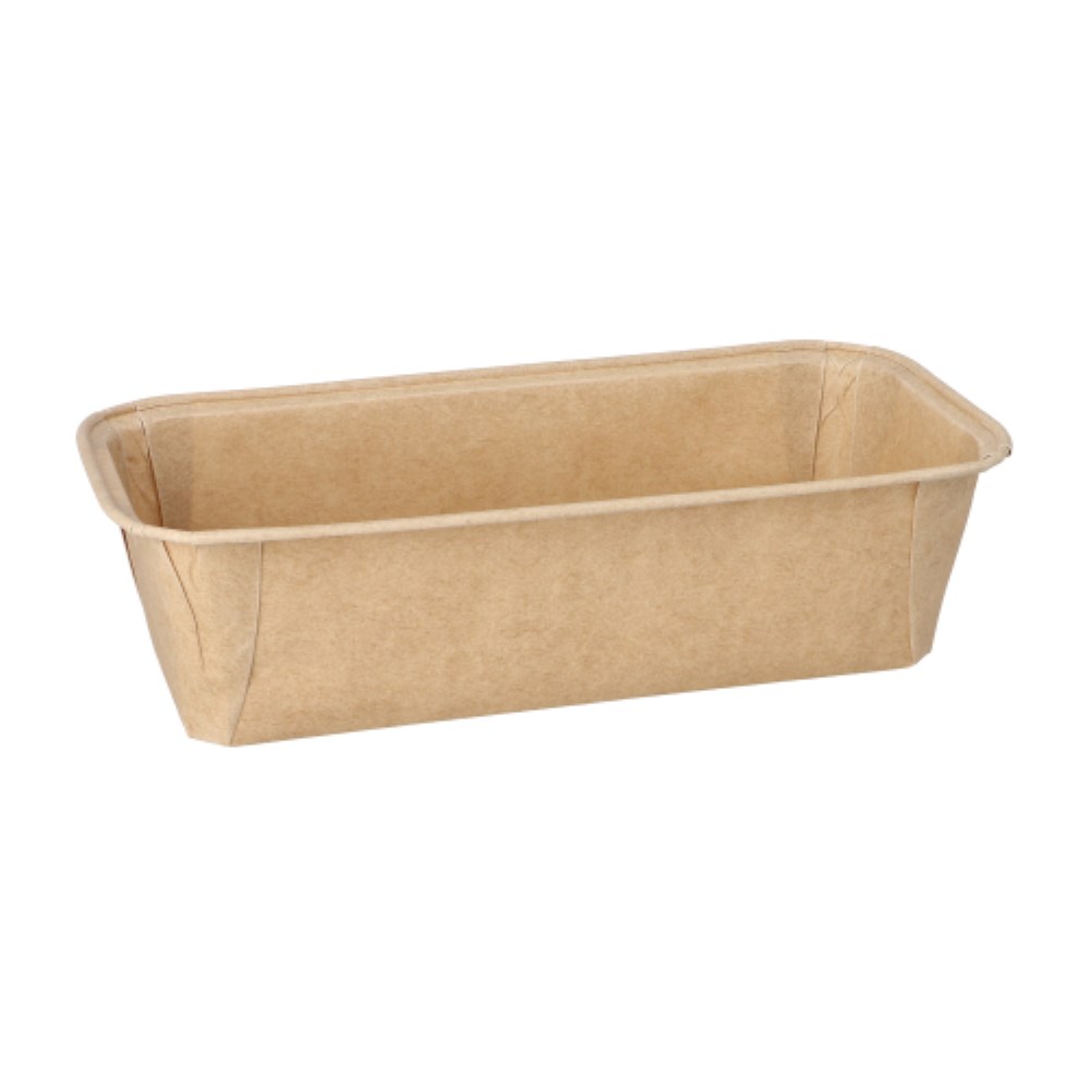 25 Backformen eckig 1033 ml 6,1 cm x 10,8 cm x 23 cm braun