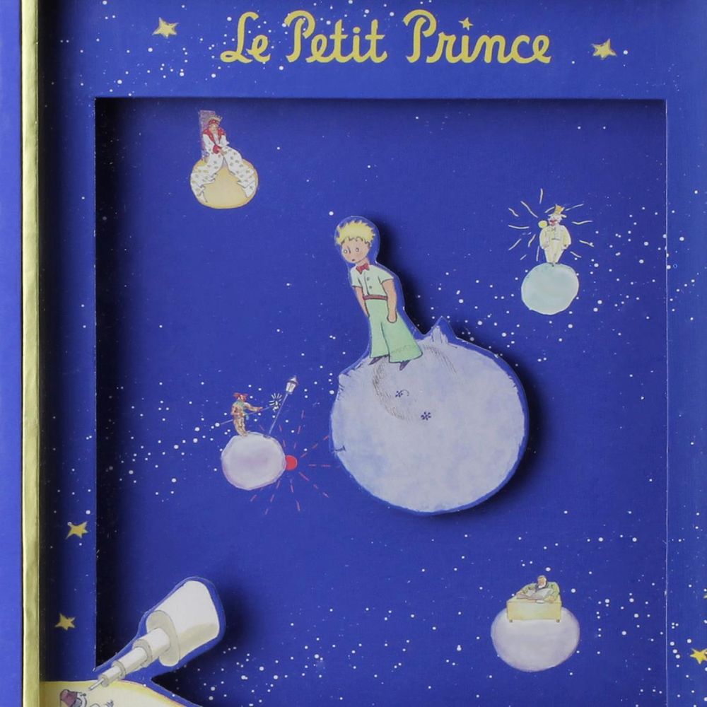 Spieldose Kleiner Prinz© Magnet Blau Gross