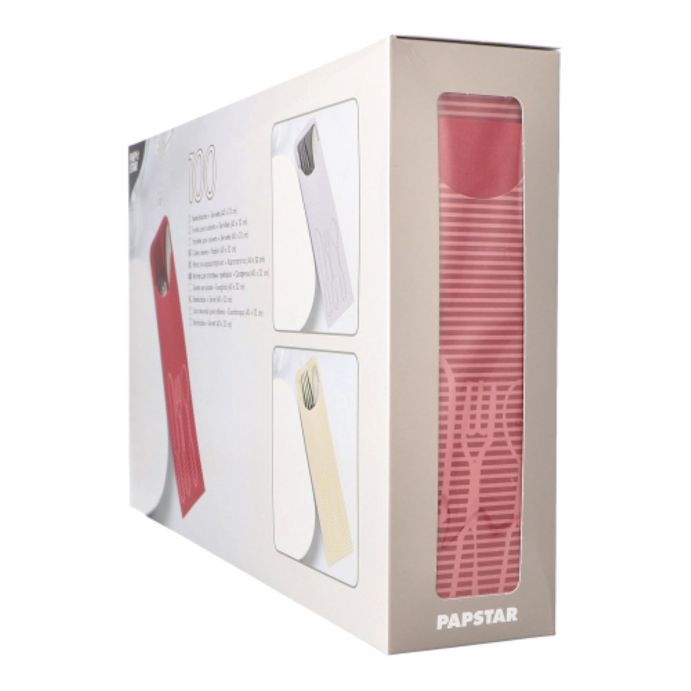 100 Bestecktaschen 23,5 cm x 7,3 cm bordeaux inklusive farbiger Bistro Serviette 100 Bestecktaschen 23,5 cm x 7,3 cm bordeaux inklusive farbiger Bistro Serviette