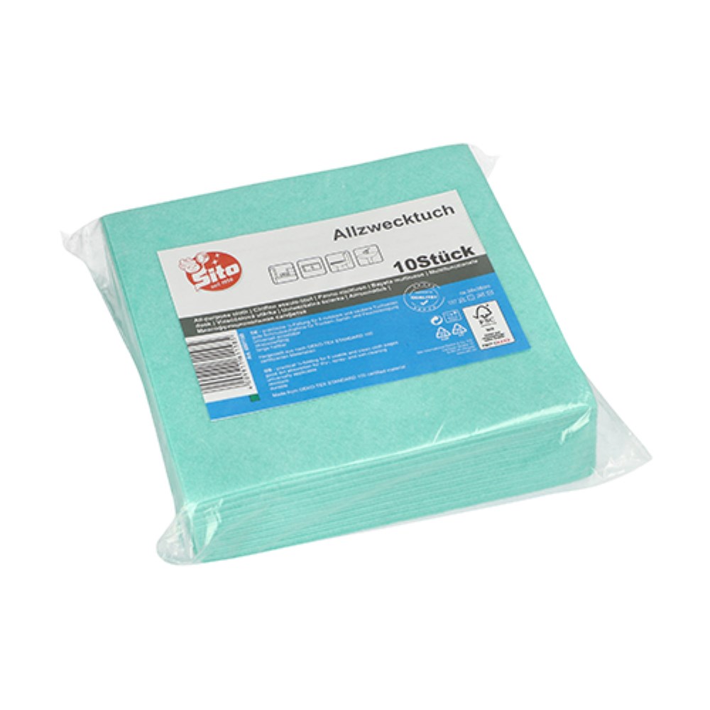 10 Allzwecktücher 38 cm x 38 cm grün 10 Allzwecktücher 38 cm x 38 cm grün