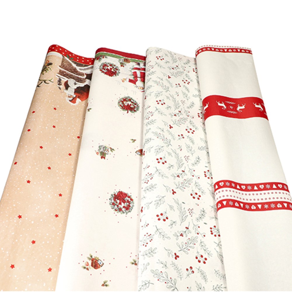 Tischdecke, Papier 3 m x 1,2 m "Designs de Noel"