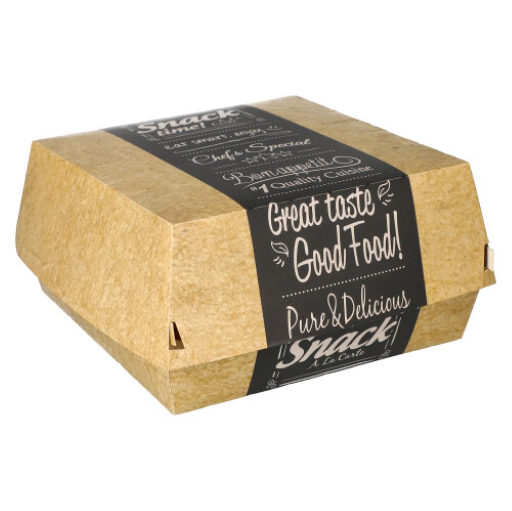 50 Burgerboxen, Pappe "pure" 8,5 cm x 15,5 cm x 15,5 cm "Good Food" XXL 50 Burgerboxen, Pappe "pure" 8,5 cm x 15,5 cm x 15,5 cm "Good Food" XXL