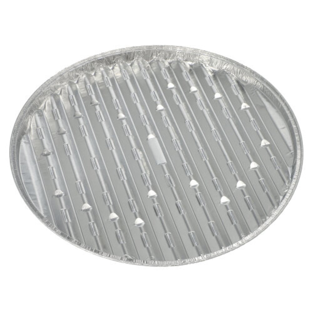 5 Grillschalen, Alu rund Ø 34 cm · 2 cm